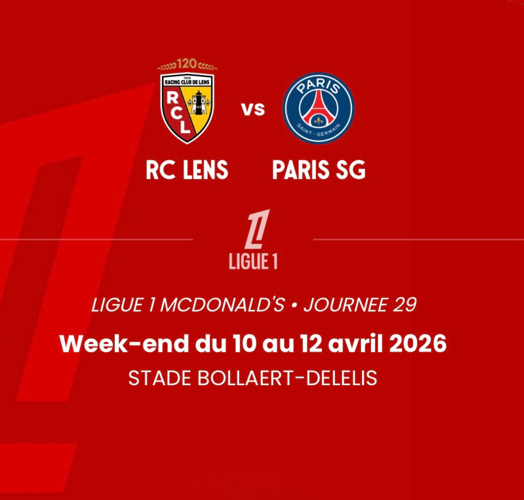RC LENS VS PARIS SG - STADE BOALLAERT - 12 AVRIL 2026